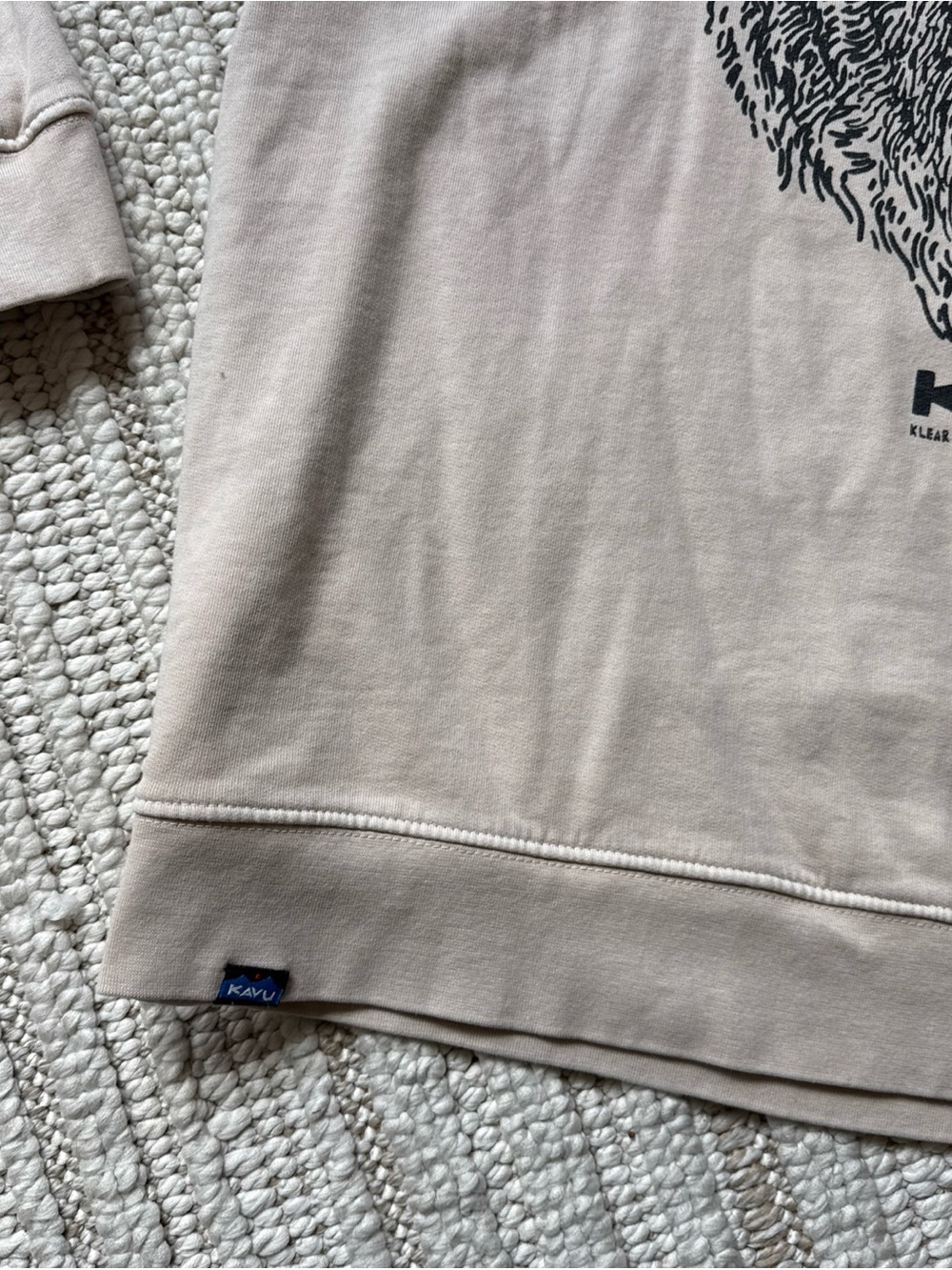 Kavu Core Crew Neck Long Sleeve Pullover Sweatshirt Size Unisex medium BEAR - Picture 5 of 16
